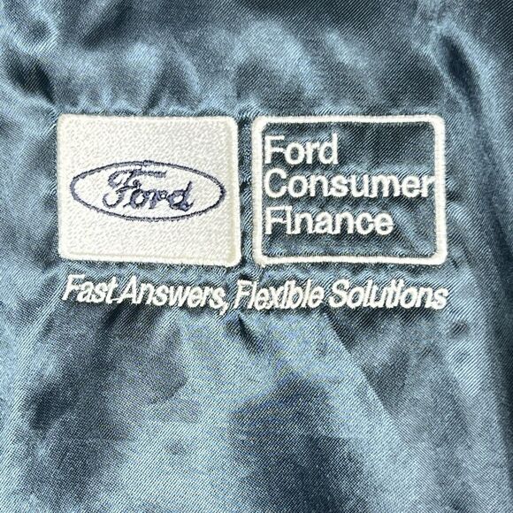 Vintage 1980's FORD Consumer Finance Satin Bomber Jacket Mens XL Nylon Made USA - Picture 5 of 12